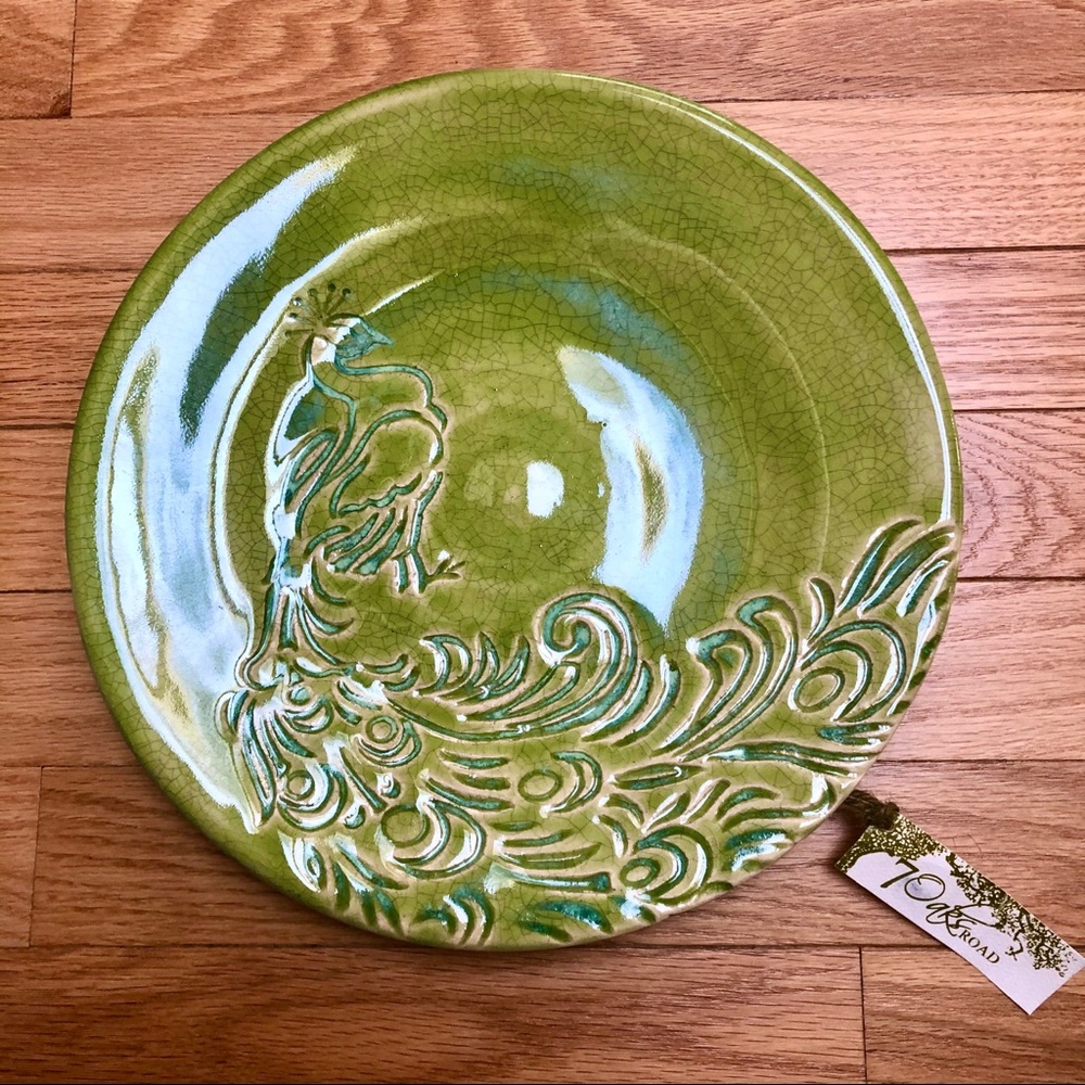 Handmade Peacock Plate